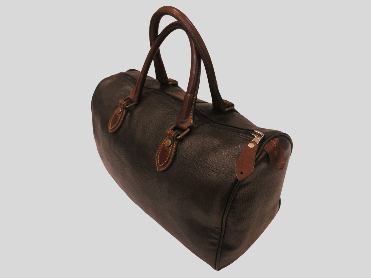 Sac de Voyage Polochon en Cuir Vintage – Nobuck