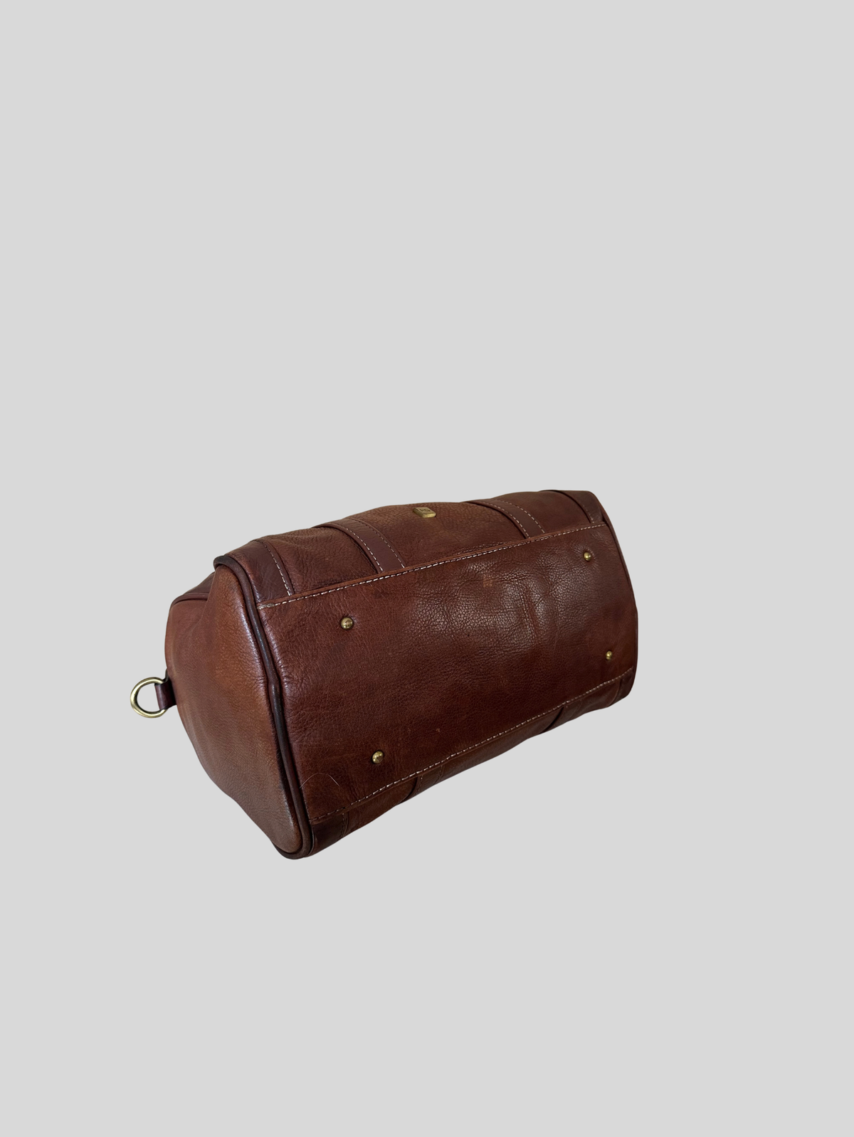 🇪🇸 Purificación García – Sac à main bowling marron