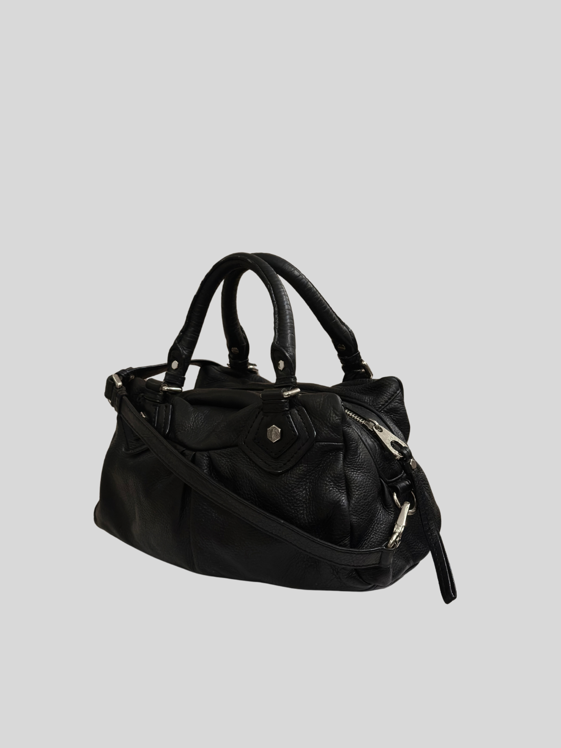 Marc by Marc Jacobs – Classic Q Baby Groovee noir en cuir véritable
