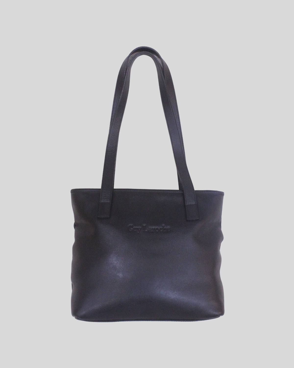 Sac Guy Laroche noir souple à porter épaule