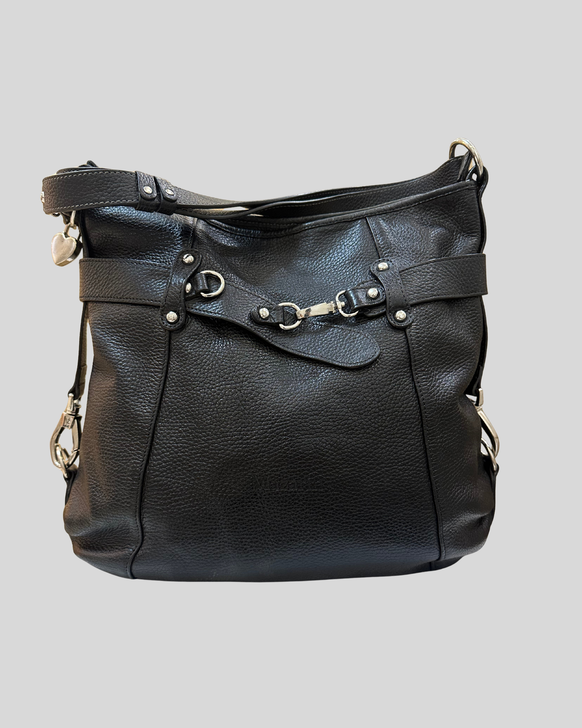 🇧🇪 Mazarin – Grand sac épaule noir en cuir véritable