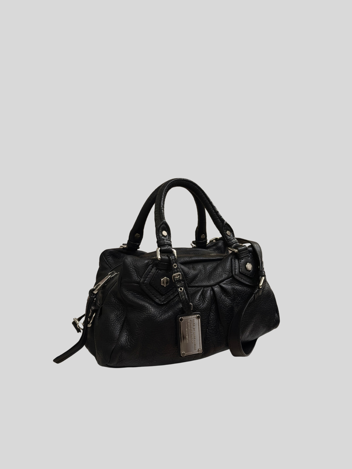 Marc by Marc Jacobs – Classic Q Baby Groovee noir en cuir véritable
