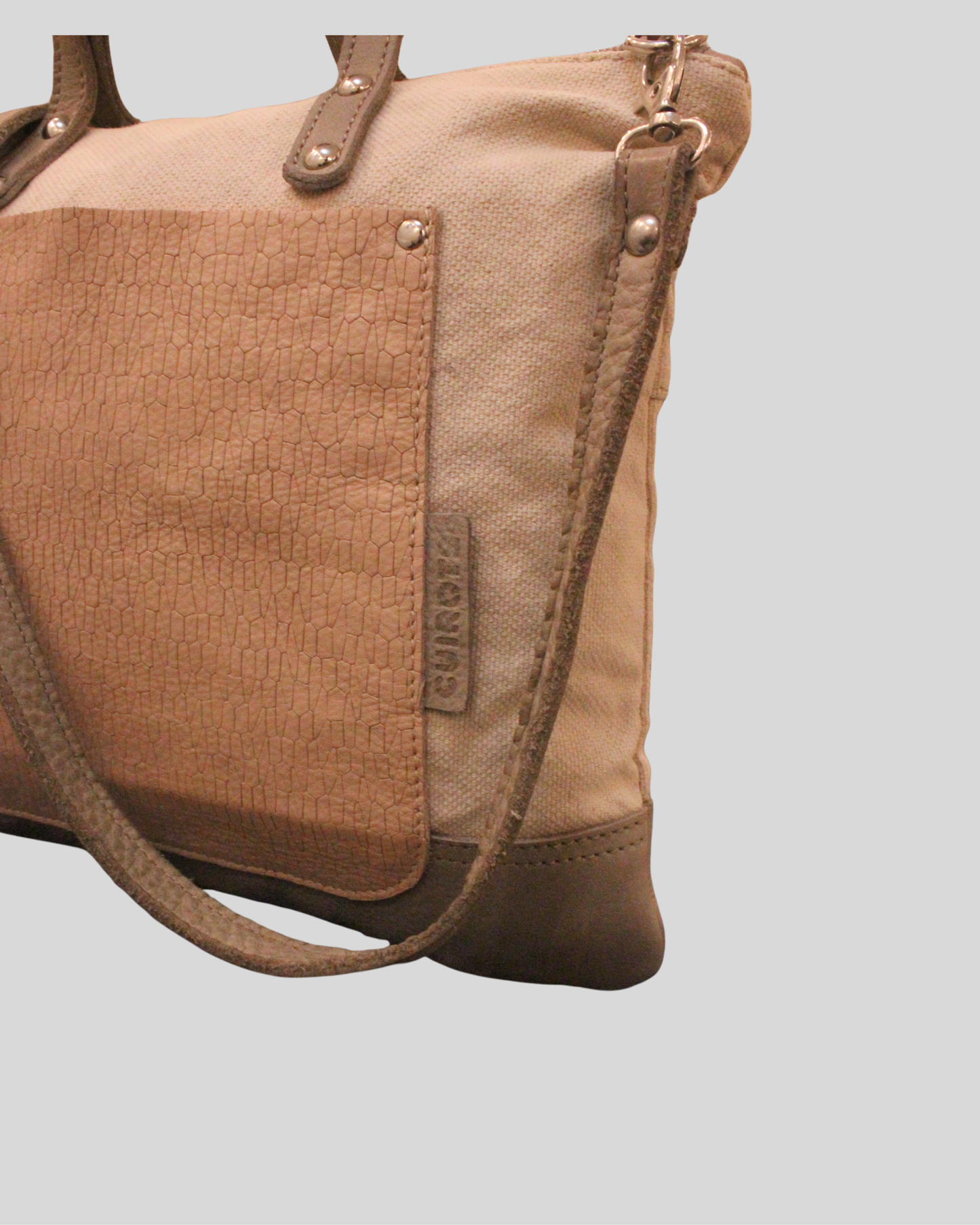 Sac à main et bandoulière Cuirots Canvas Mix beige