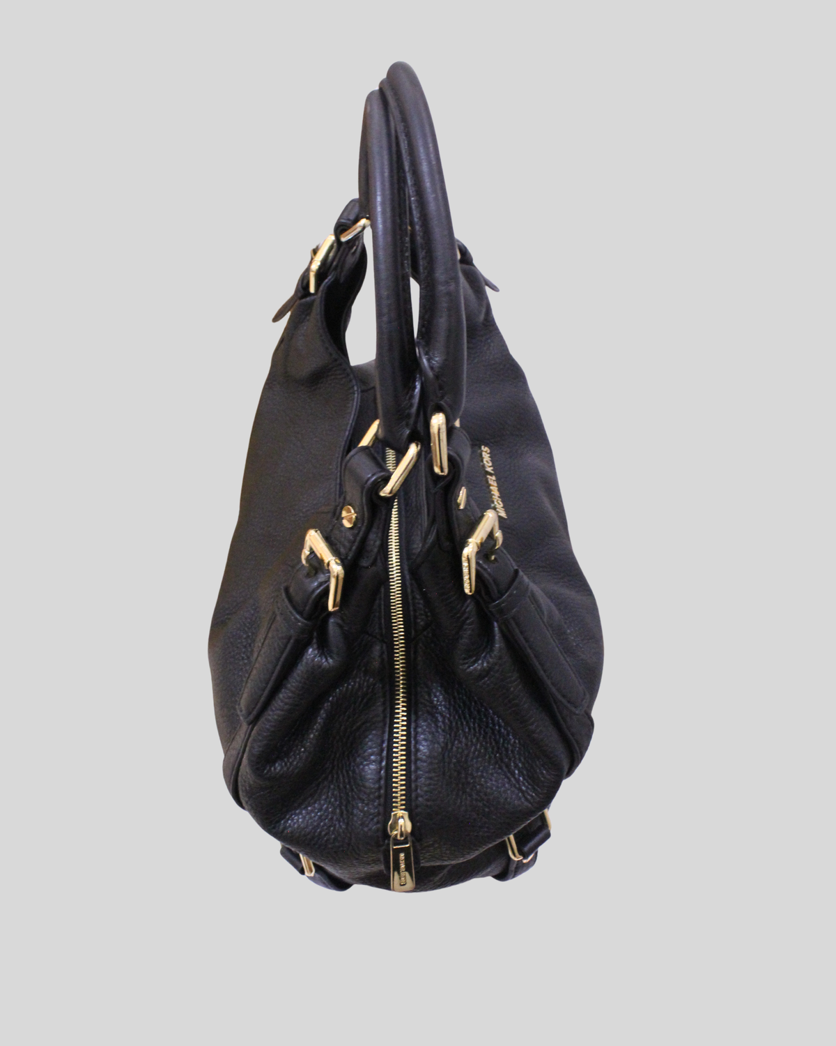 🇺🇸 Michael Kors Bedford – Grand sac hobo noir en cuir