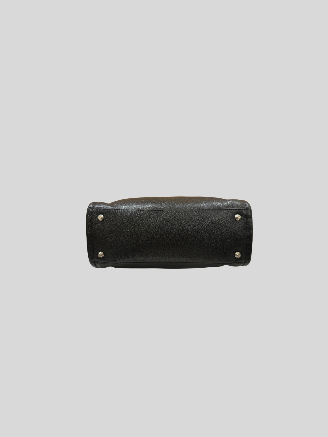 🇦🇷 Prüne Capri CPR10287 – Sac à main noir en cuir caprin véritable