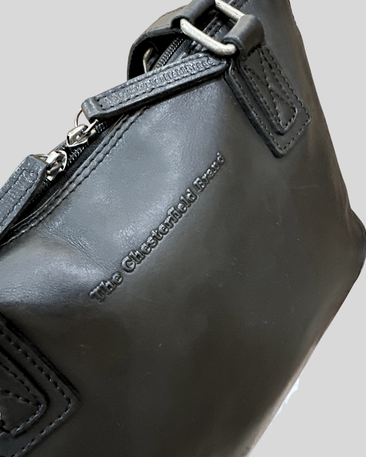 🇳🇱 The Chesterfield Brand – Flint noir en cuir véritable