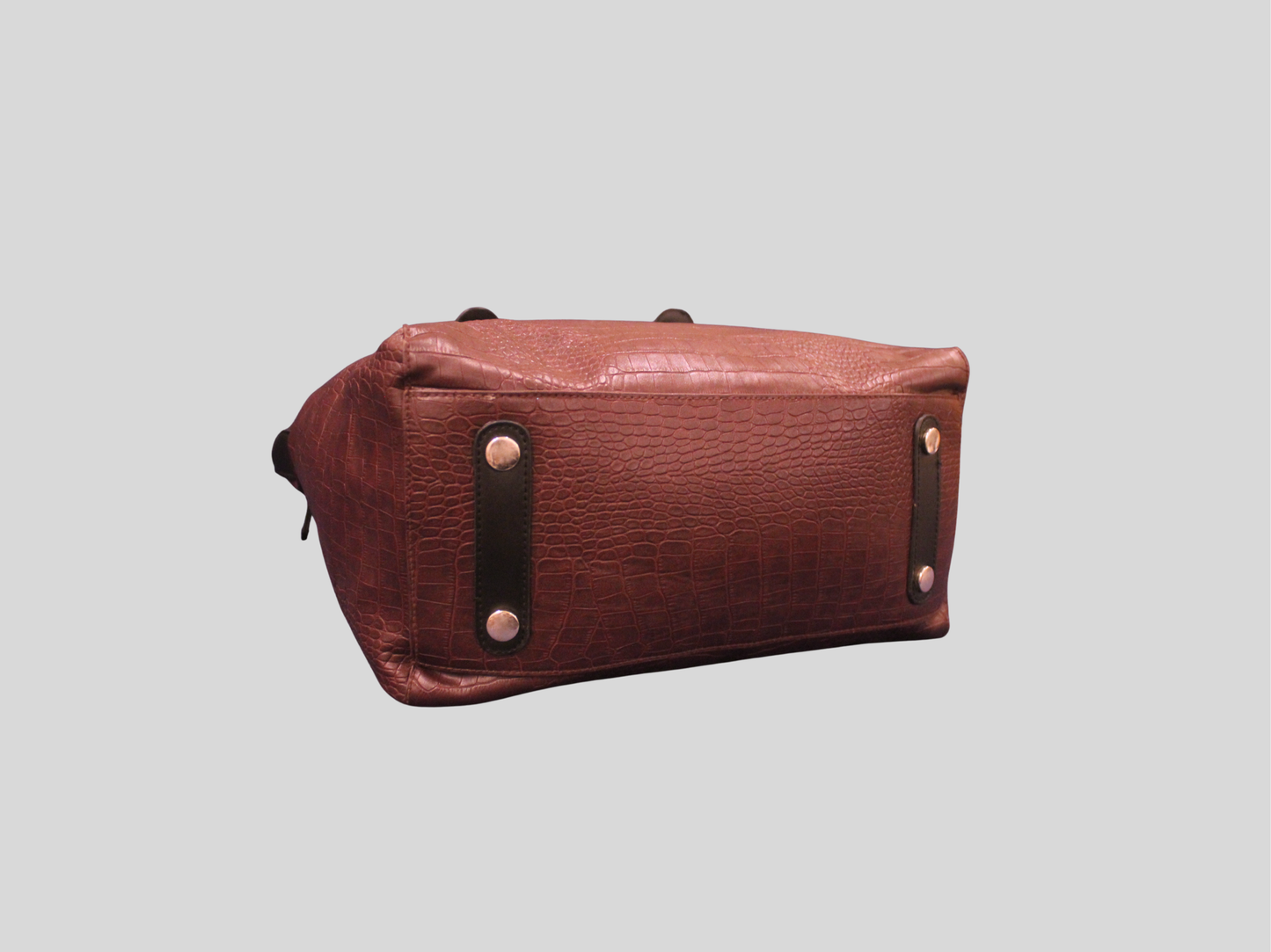 Sac à main violet effet croco grand format TOPSHOP