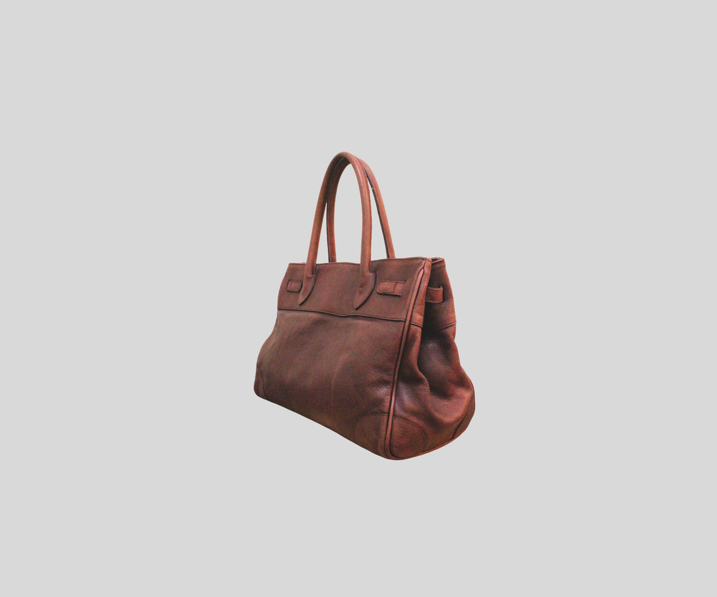 Sac à main Nuria Sanchez bordeaux en cuir véritable