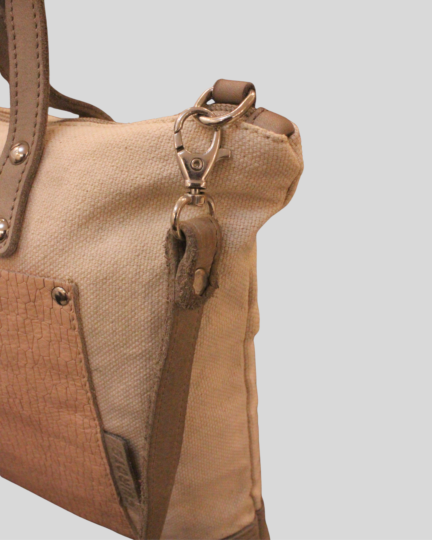 Sac à main et bandoulière Cuirots Canvas Mix beige