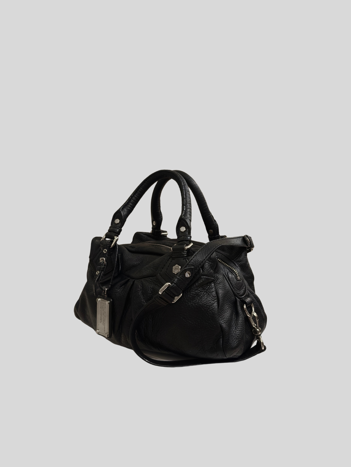 Marc by Marc Jacobs – Classic Q Baby Groovee noir en cuir véritable