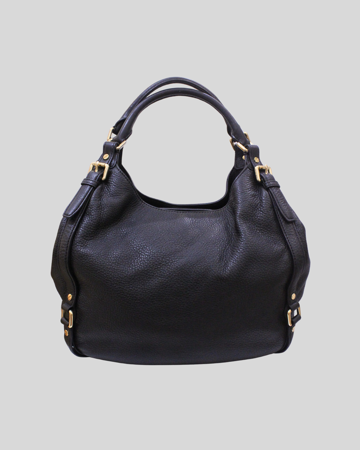 🇺🇸 Michael Kors Bedford – Grand sac hobo noir en cuir