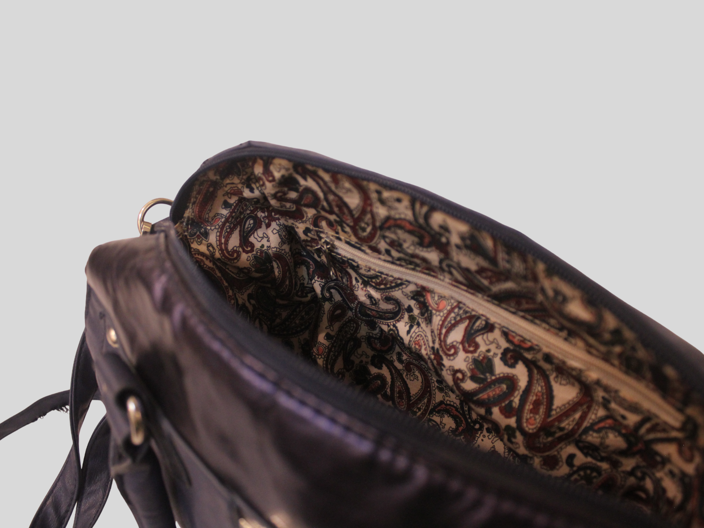 Sac à Main Chic Bi-Matière & Métallisé | Bandoulière Amovible