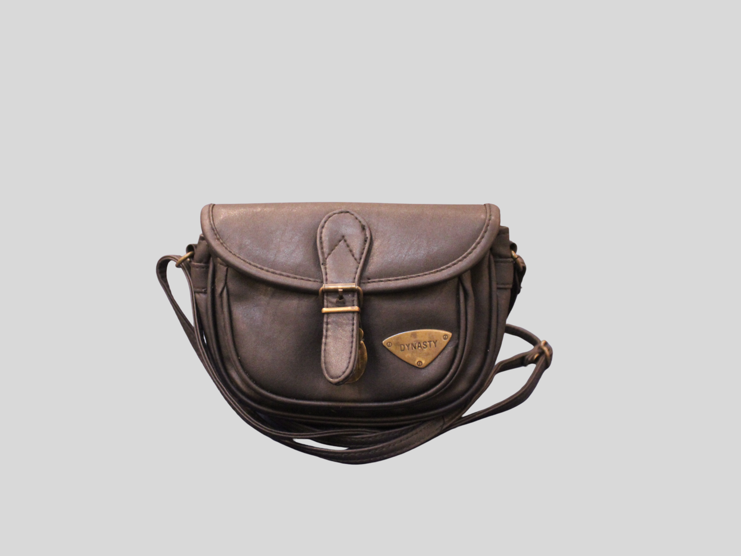 Sac à bandoulière Dynasty noir en cuir véritable