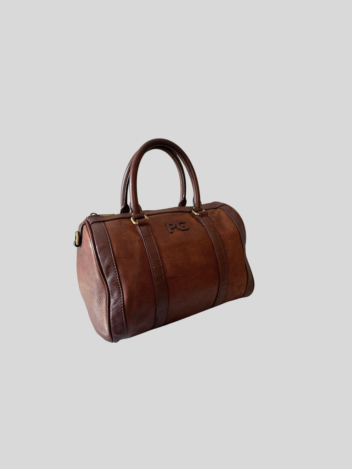 🇪🇸 Purificación García – Sac à main bowling marron