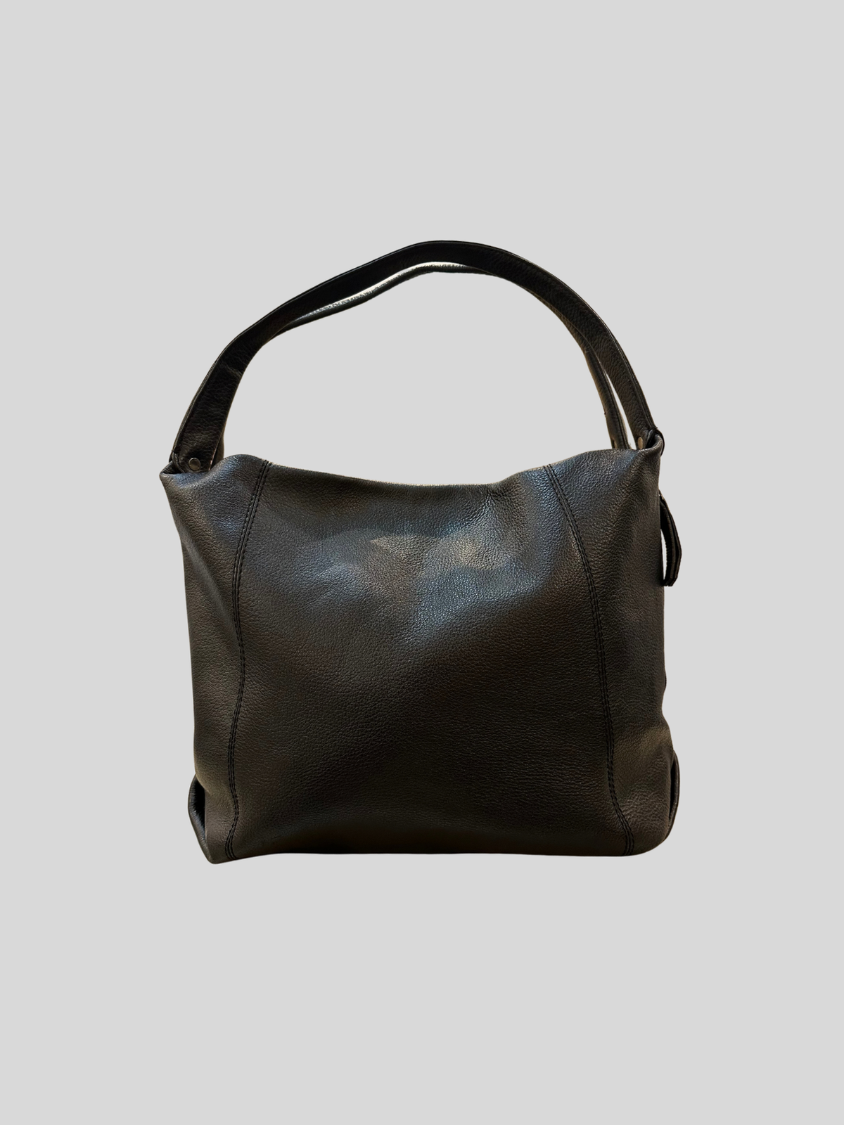 🇧🇪 Belluga – Sac à main noir en cuir véritable