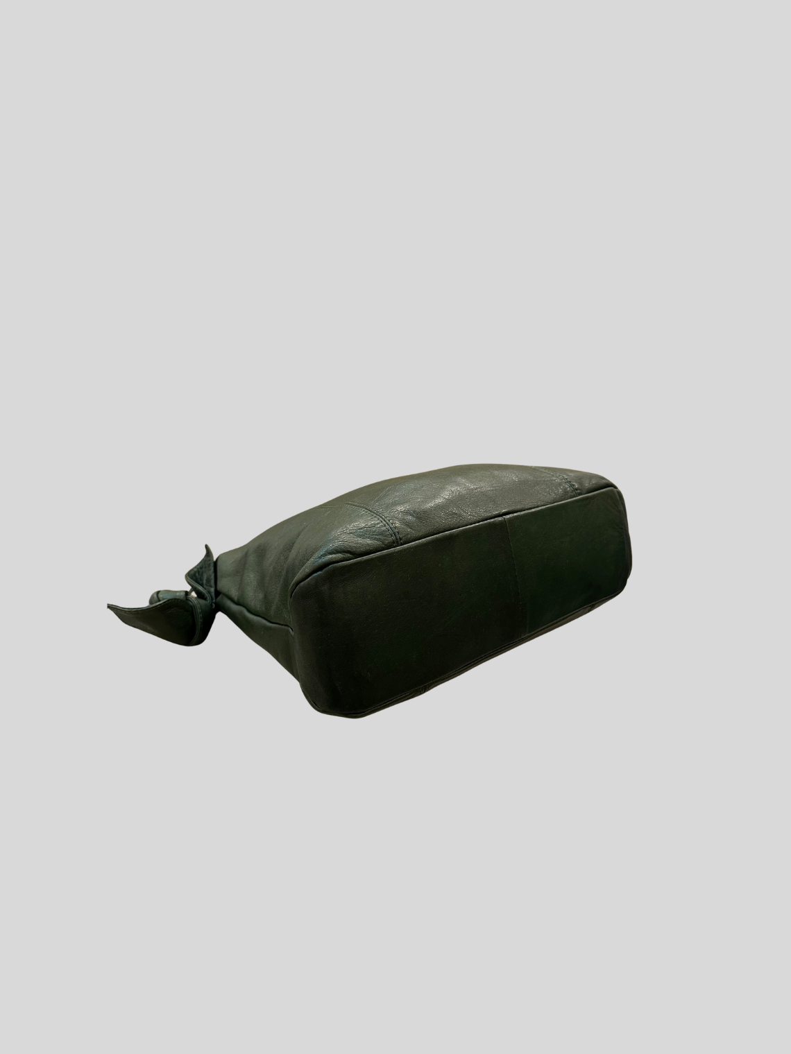 🇮🇹 Sac épaule vert foncé en cuir véritable – Made in Italy