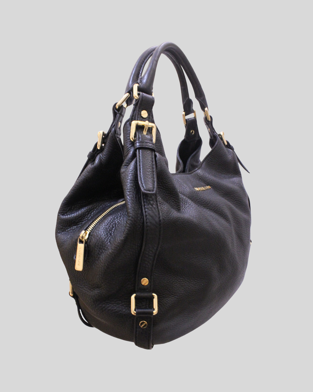 🇺🇸 Michael Kors Bedford – Grand sac hobo noir en cuir