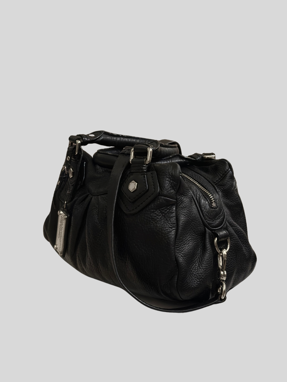 Marc by Marc Jacobs – Classic Q Baby Groovee noir en cuir véritable