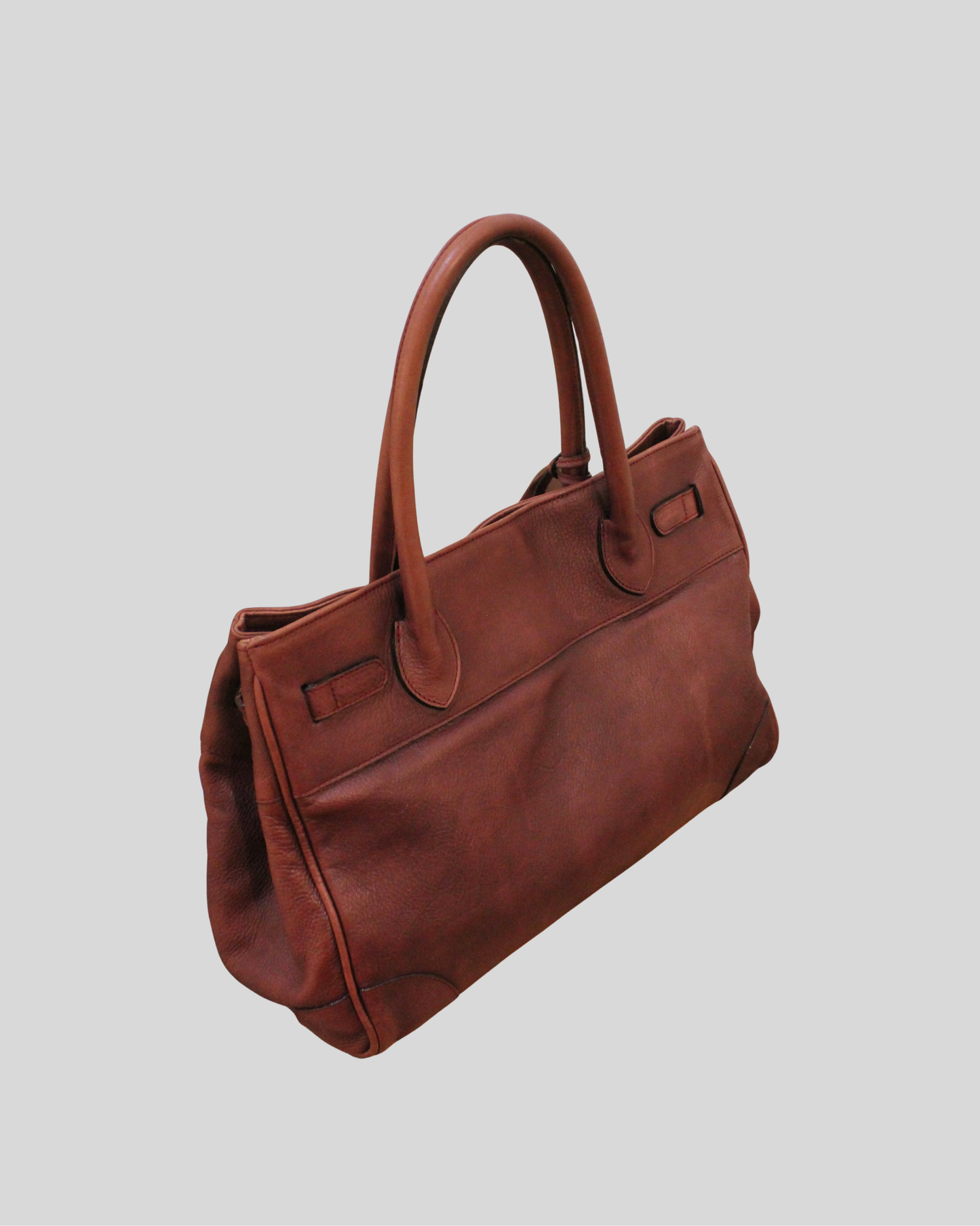 Sac à main Nuria Sanchez bordeaux en cuir véritable