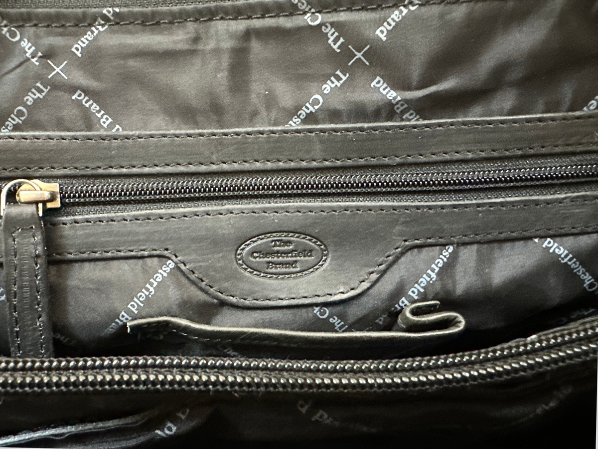 🇳🇱 The Chesterfield Brand – Flint noir en cuir véritable