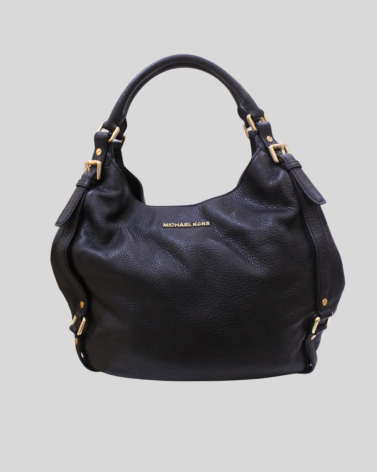 🇺🇸 Michael Kors Bedford – Grand sac hobo noir en cuir