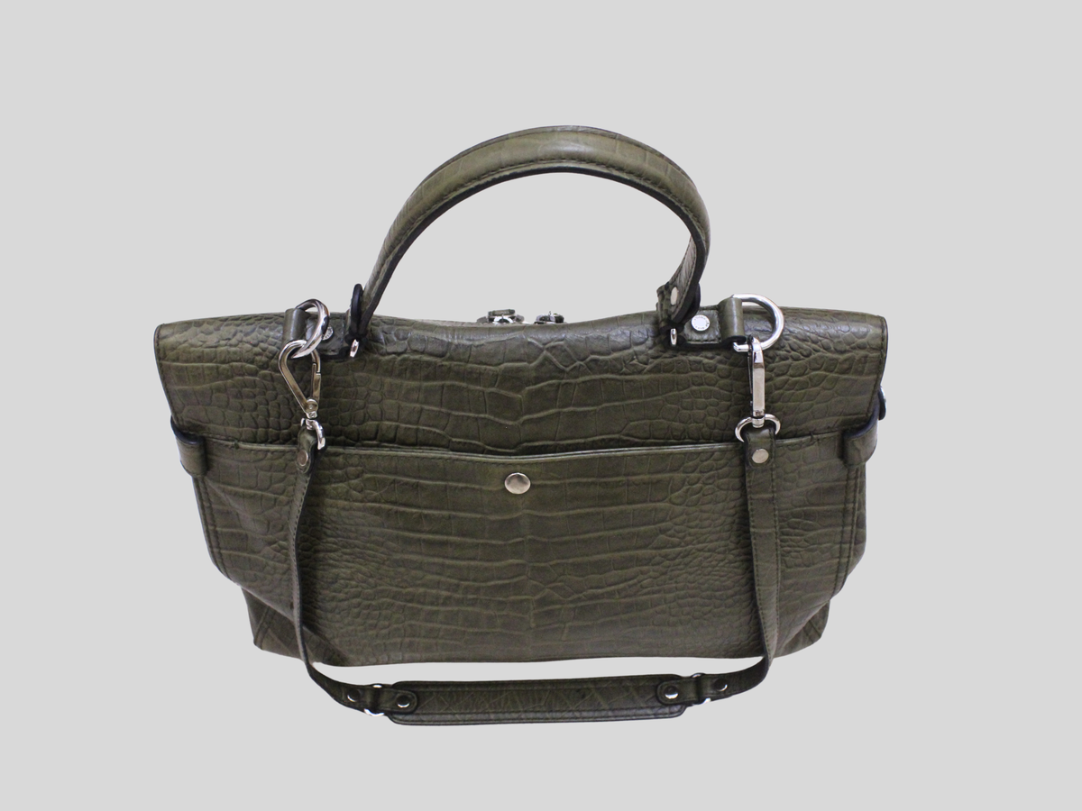 🇫🇷 Kesslord Jekyll – Cabas cuir vert effet croco