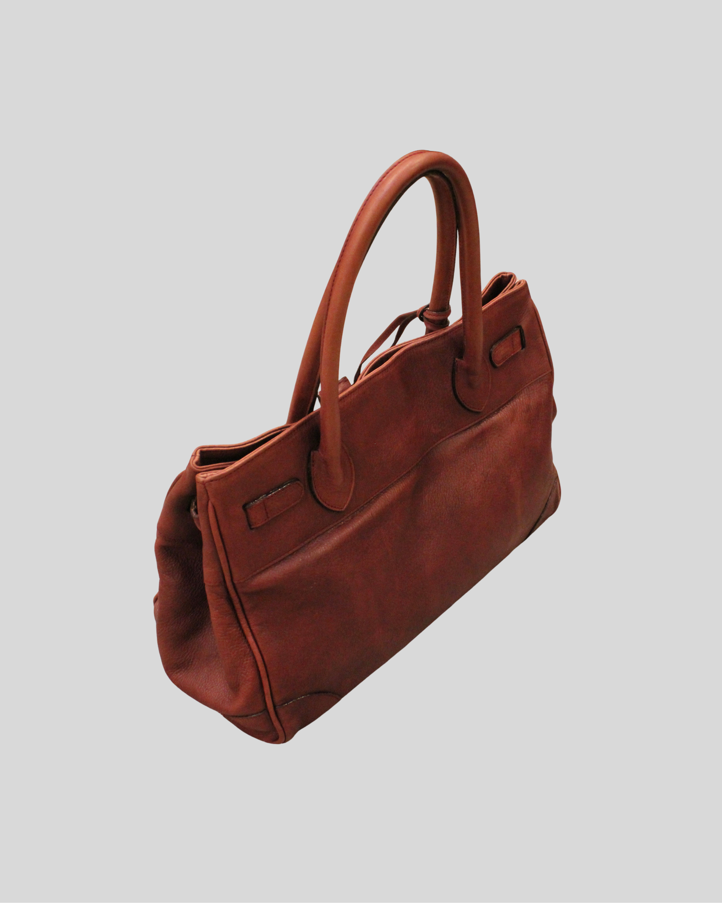 Sac à main Nuria Sanchez bordeaux en cuir véritable