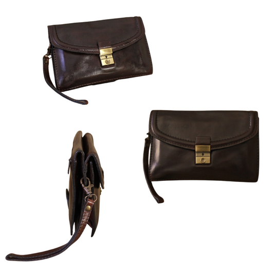 Vintage Clutch Brown