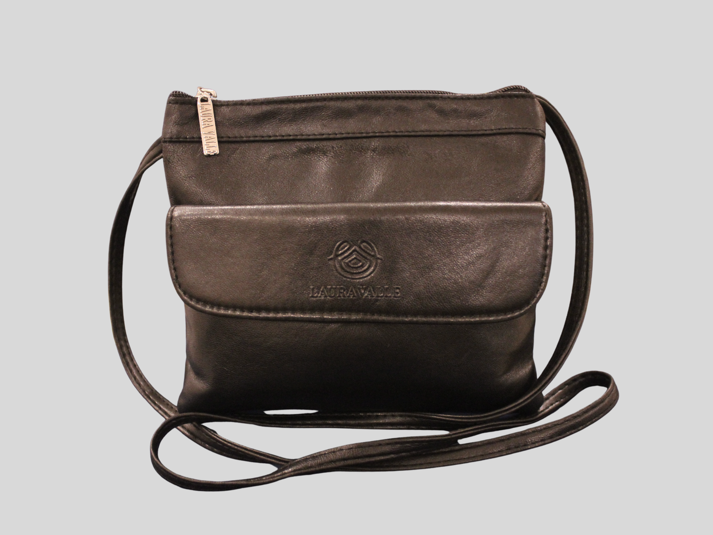 Sac à bandoulière Laura Valle noir en cuir véritable 🇪🇸