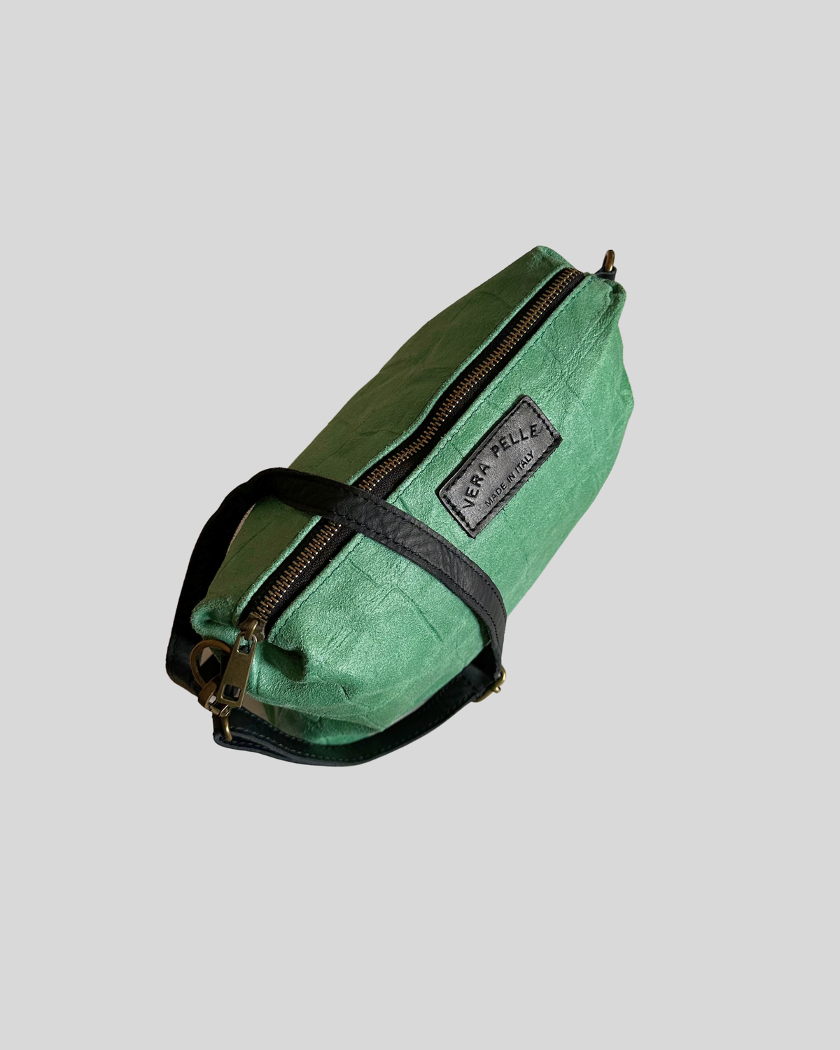 🇮🇹 Sac bandoulière cuir véritable Emerald Green– Made in Italy