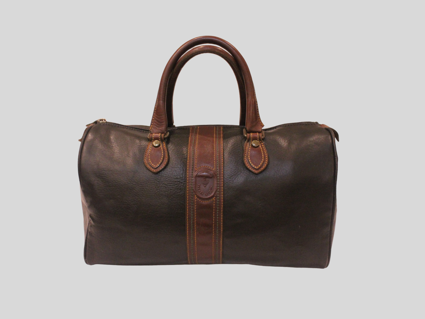 Sac de Voyage Polochon en Cuir Vintage – Nobuck