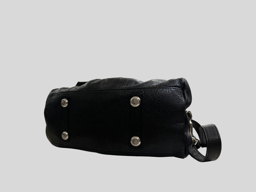 Marc by Marc Jacobs – Classic Q Baby Groovee noir en cuir véritable
