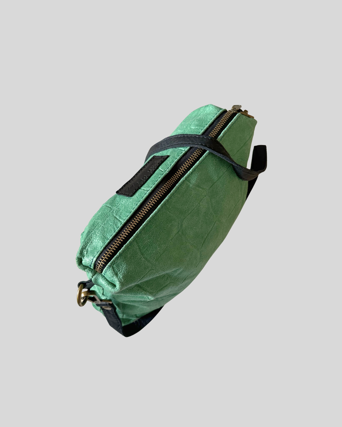 🇮🇹 Sac bandoulière cuir véritable Emerald Green– Made in Italy