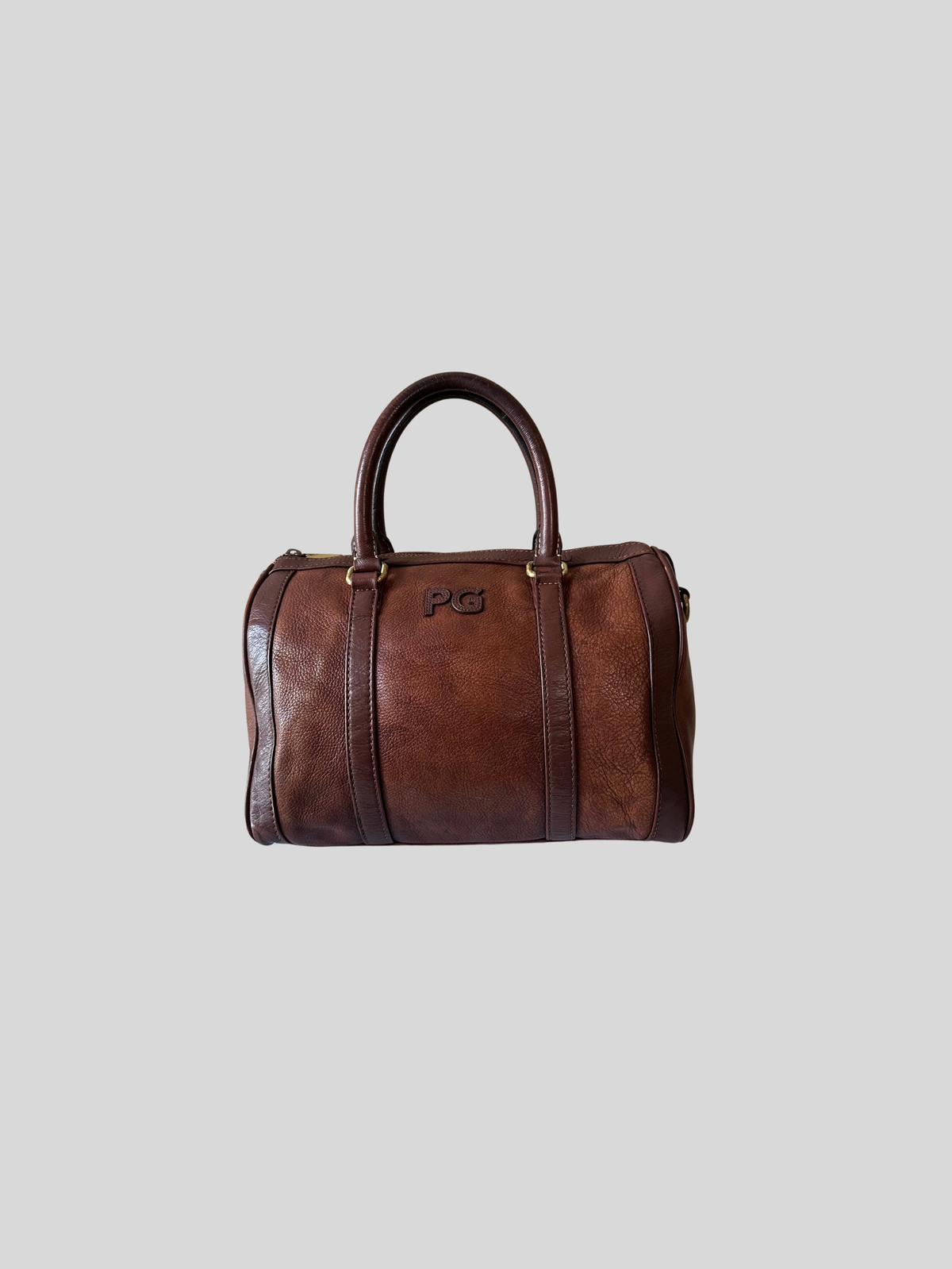 🇪🇸 Purificación García – Sac à main bowling marron