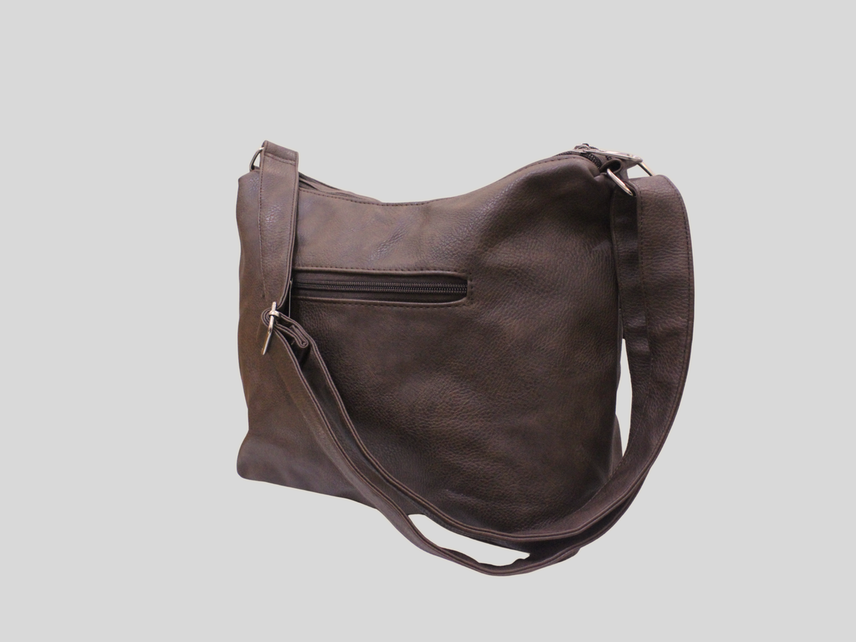 🇮🇹 J&L Firenze – Sac bandoulière marron multi-poches