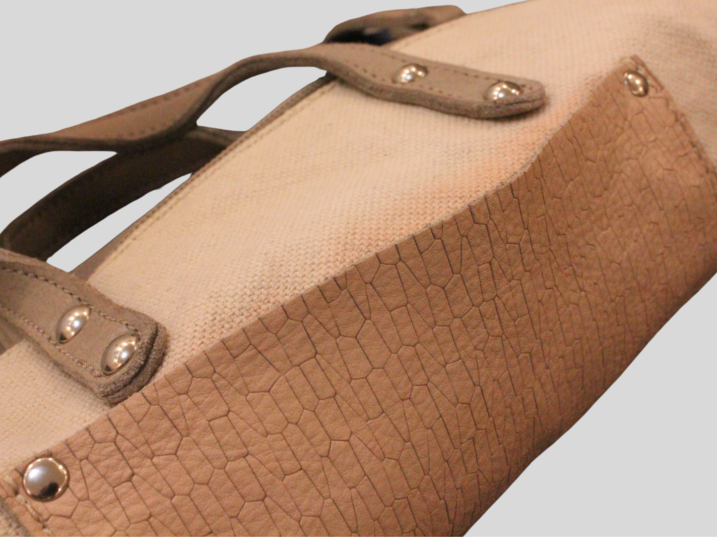 Sac à main et bandoulière Cuirots Canvas Mix beige