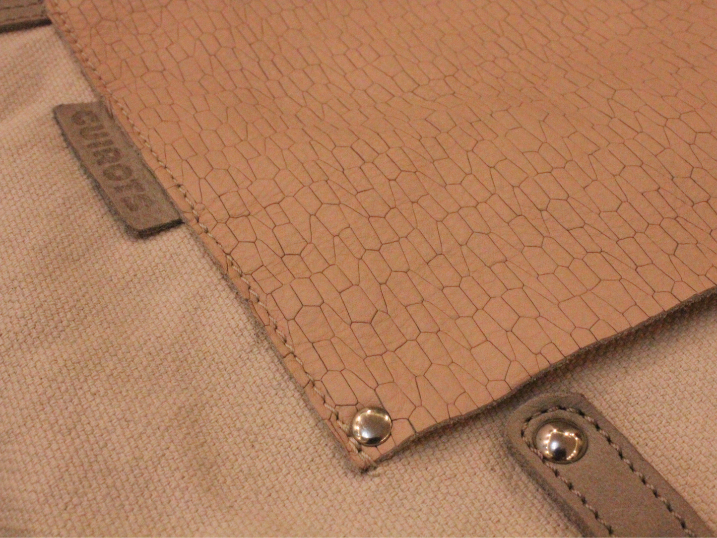 Sac à main et bandoulière Cuirots Canvas Mix beige