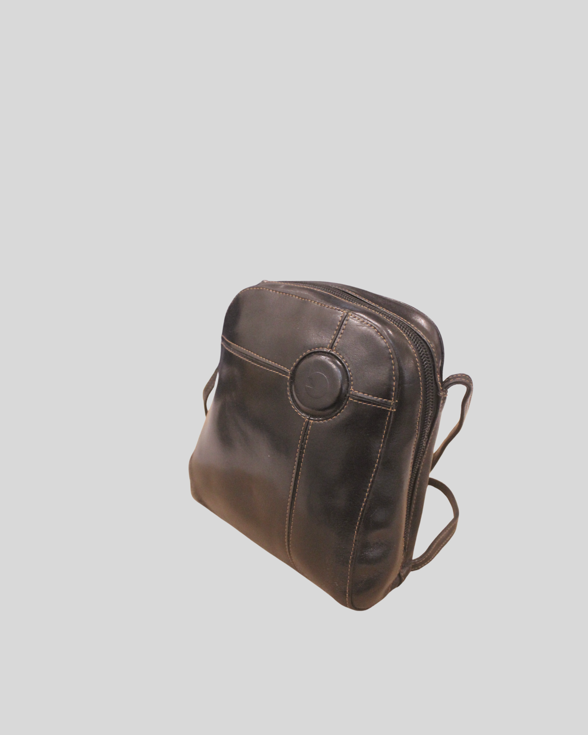 Sac à bandoulière Liza Cline noir en cuir véritable