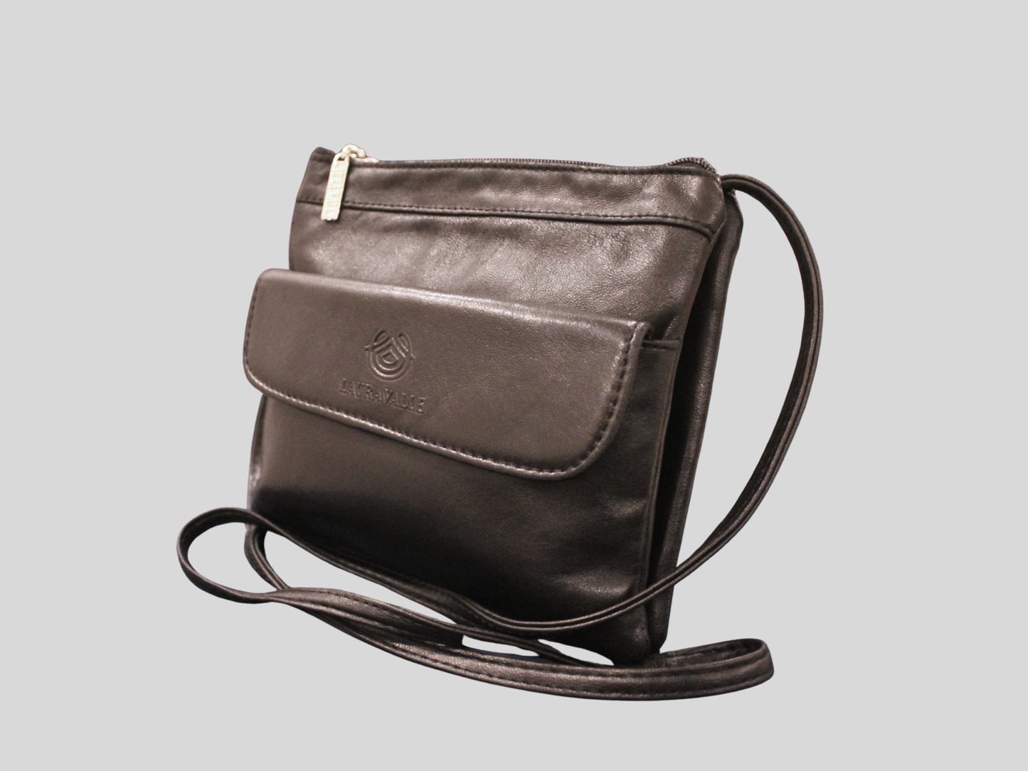 Sac à bandoulière Laura Valle noir en cuir véritable 🇪🇸