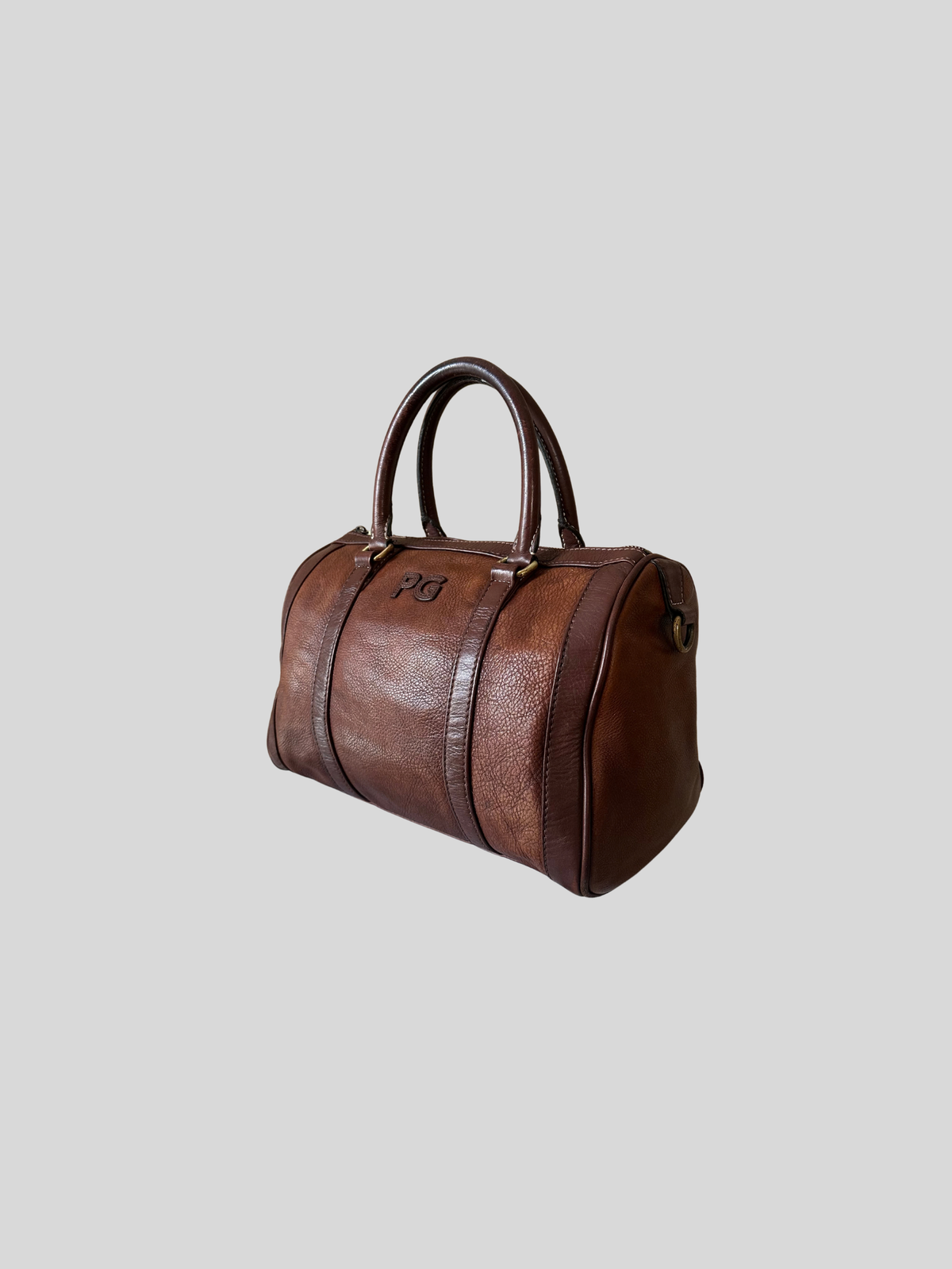 🇪🇸 Purificación García – Sac à main bowling marron