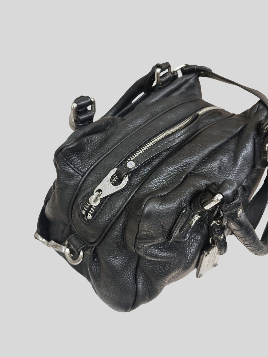 Marc by Marc Jacobs – Classic Q Baby Groovee noir en cuir véritable