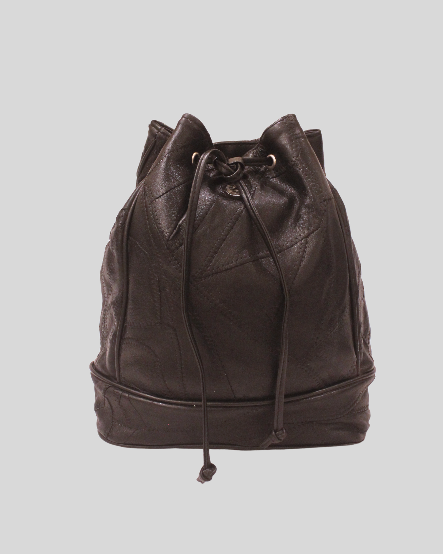 Sac à dos en cuir noir Åshild