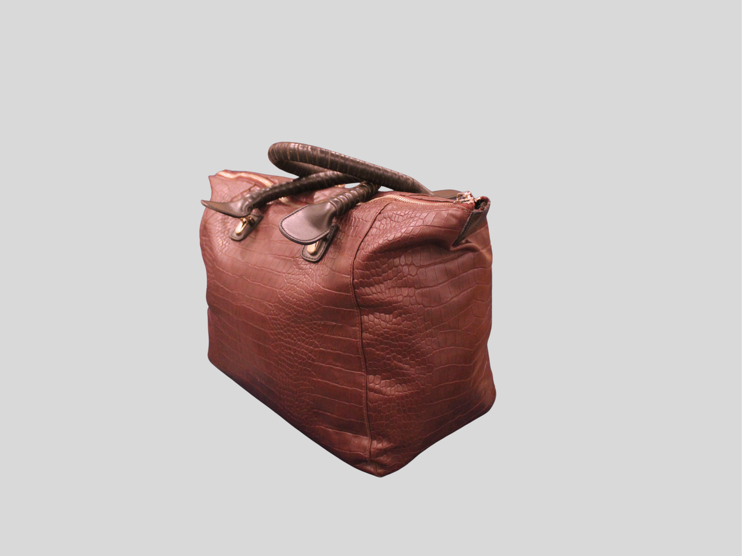 Sac à main violet effet croco grand format TOPSHOP