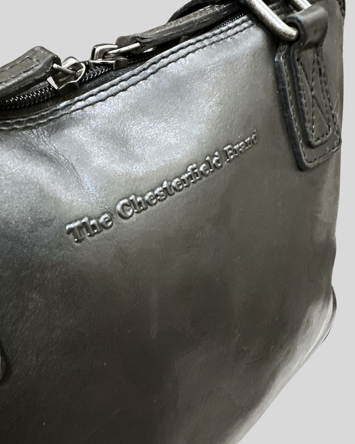 🇳🇱 The Chesterfield Brand – Flint noir en cuir véritable