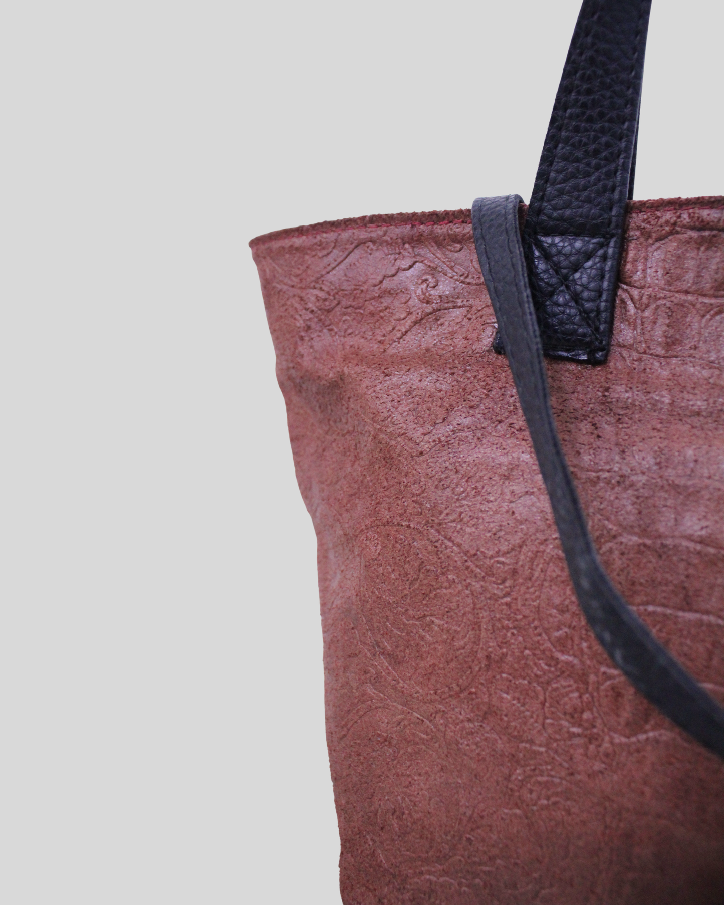 Sac à main Borse in Pelle en cuir rouge
