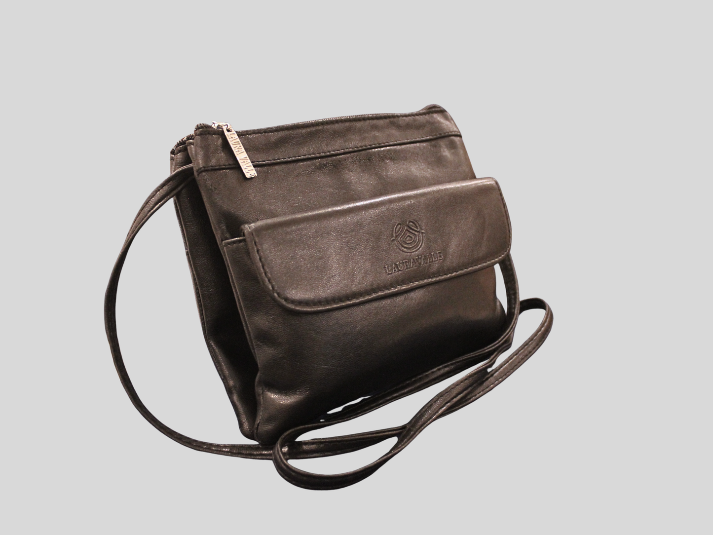 Sac à bandoulière Laura Valle noir en cuir véritable 🇪🇸