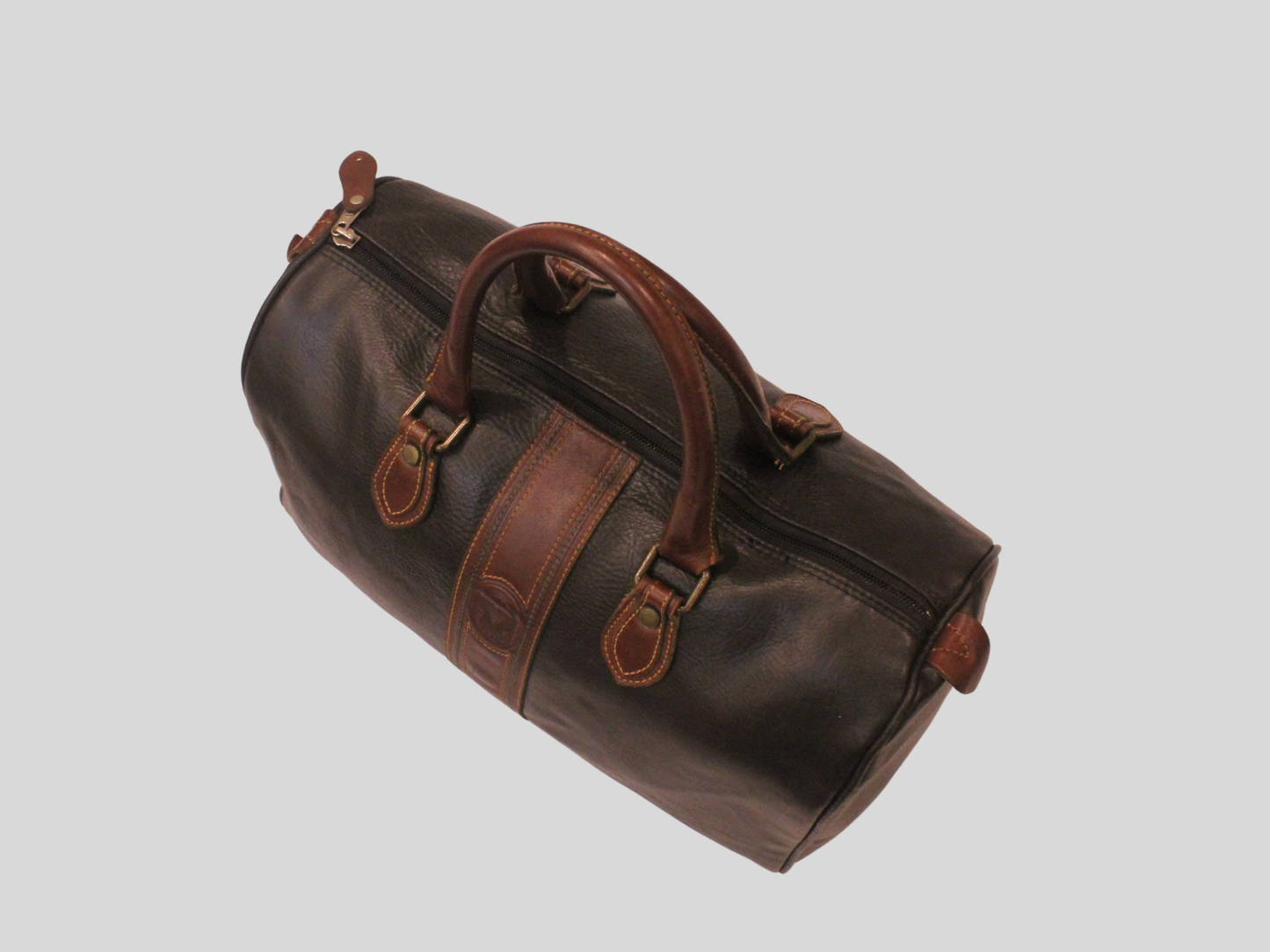 Sac de Voyage Polochon en Cuir Vintage – Nobuck