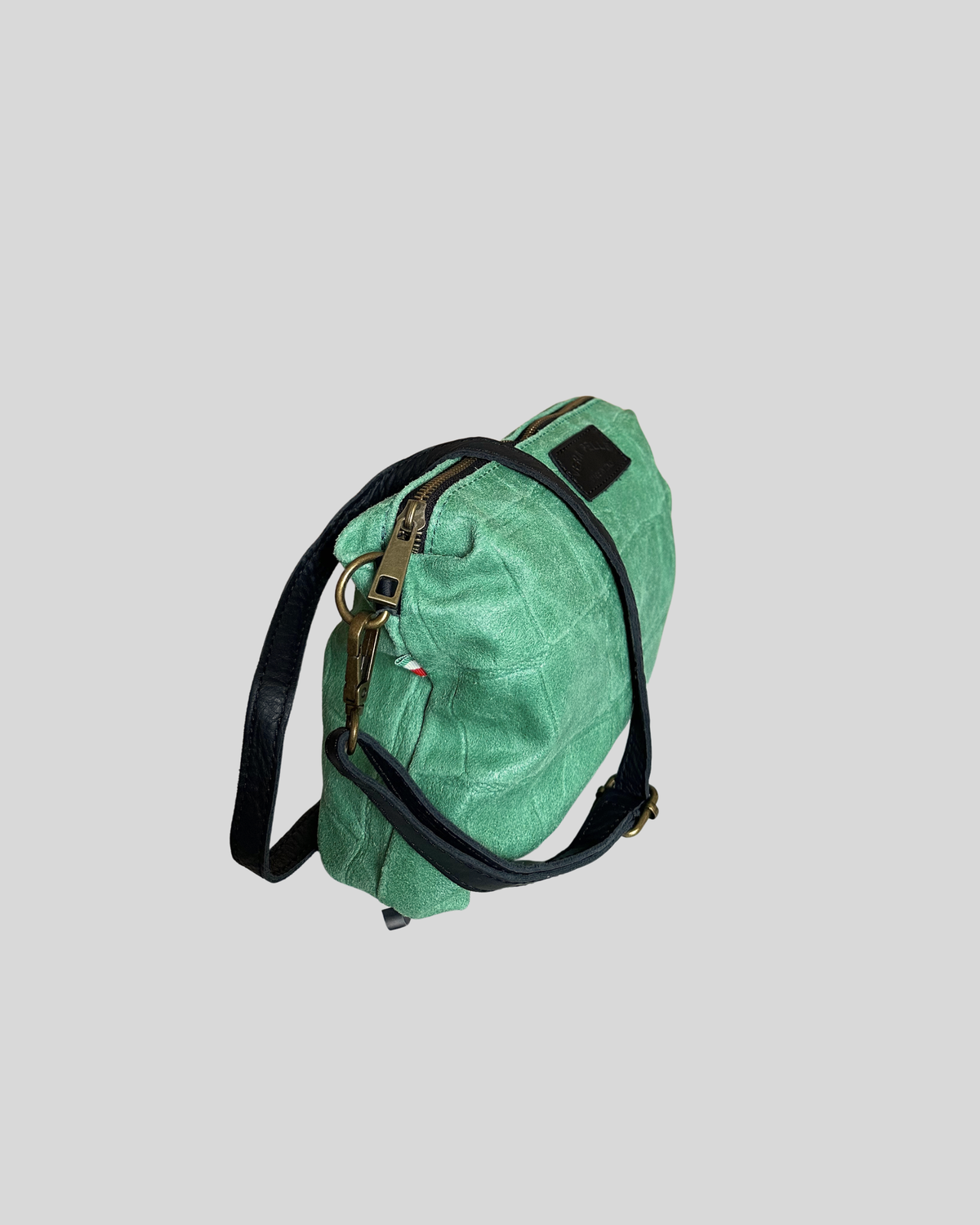 🇮🇹 Sac bandoulière cuir véritable Emerald Green– Made in Italy