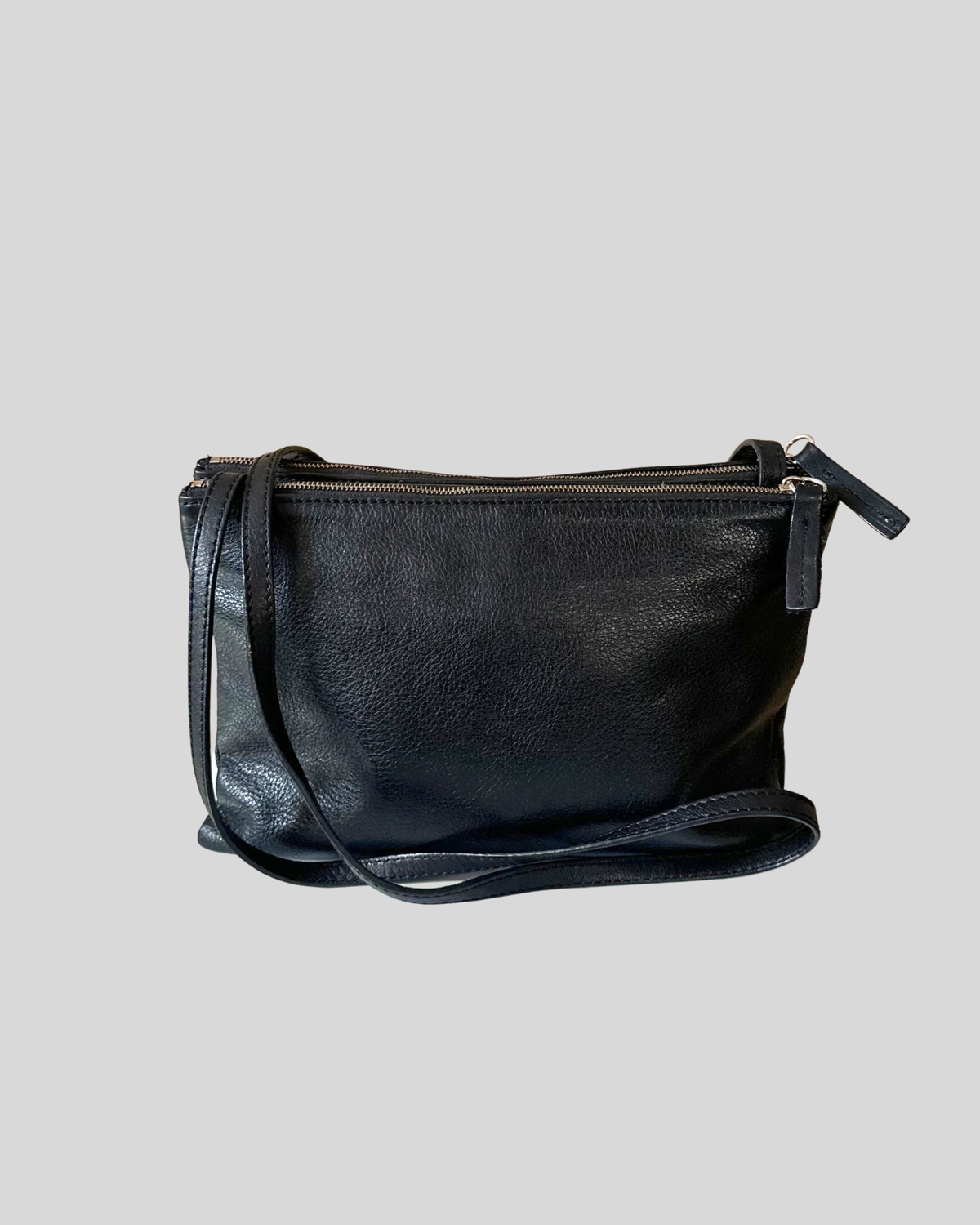 🇧🇪 Bellerose – Sac bandoulière noir en cuir de veau – Made in Italy