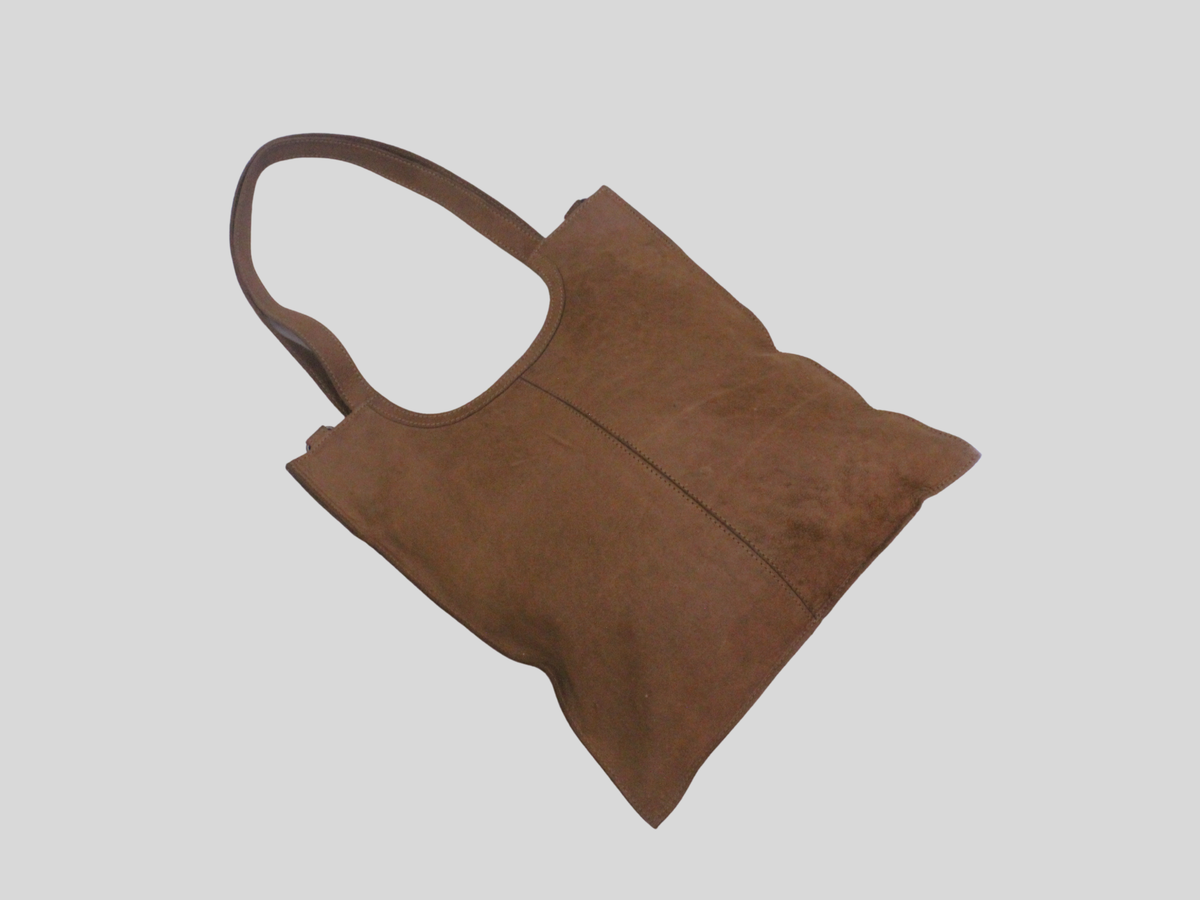 Sac cabas Justified marron effet python en cuir véritable